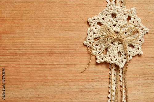 Background and crochet lace