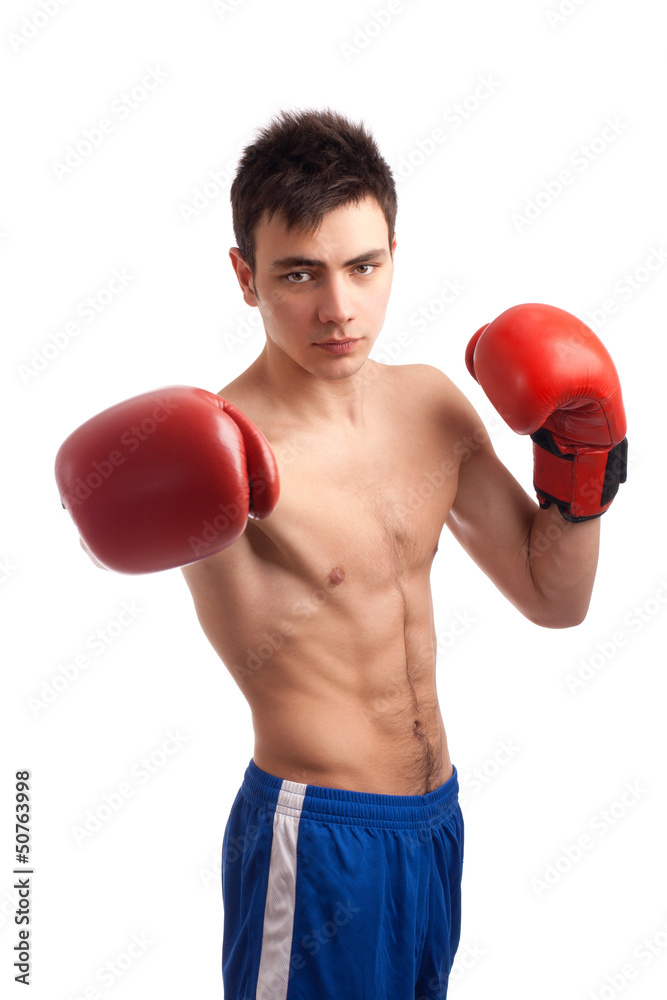 Portrait of boxer