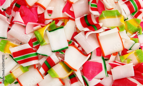 Close Up Of Crushed Ribbon Candy