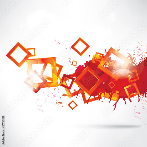 Abstract colorful  background with geometric elements