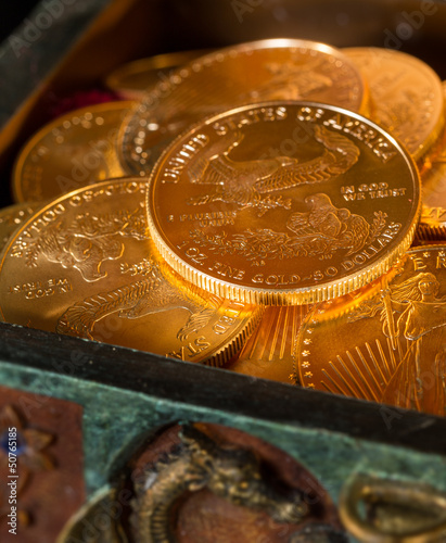 Φωτογραφία Collection of one ounce gold coins