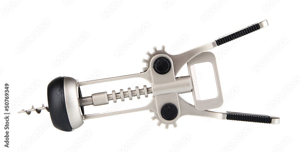 Corkscrew isolated on white Corkscrew isolated on white