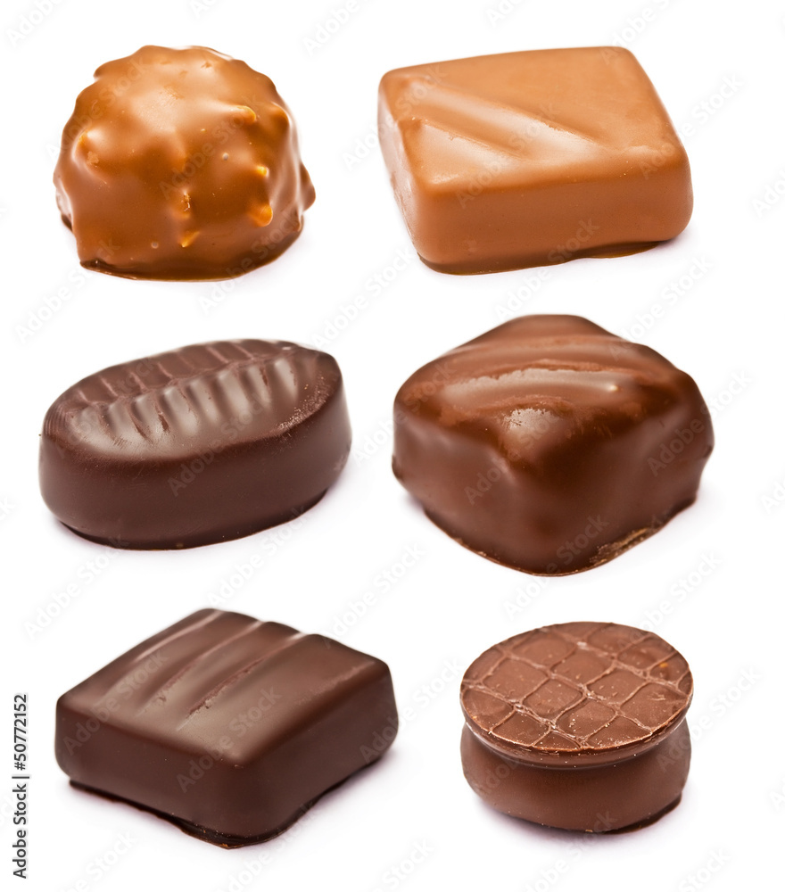 set of chocolates with a stuffing set of chocolates with a stuffing