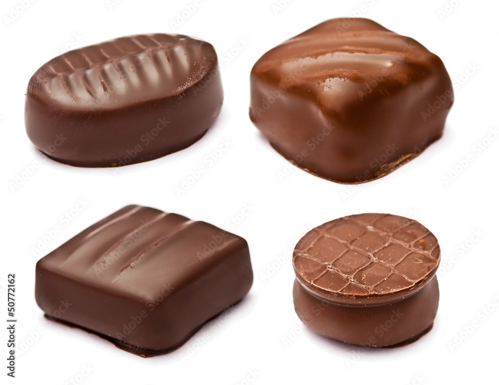 set of chocolates with a stuffing set of chocolates with a stuffing