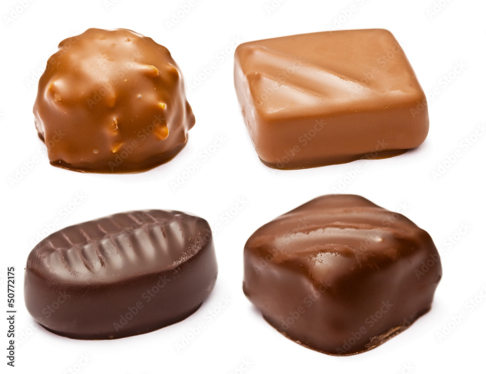 set of chocolates with a stuffing set of chocolates with a stuffing