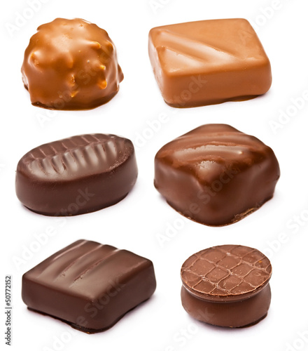 set of chocolates with a stuffing