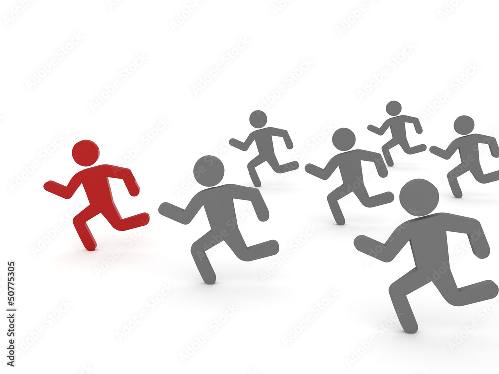 Leader of competition. Concept 3D illustration. Leader of competition. Concept 3D illustration.