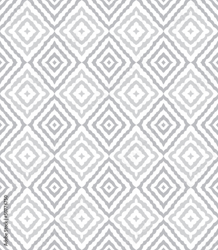 Seamless curly silver wallpaper