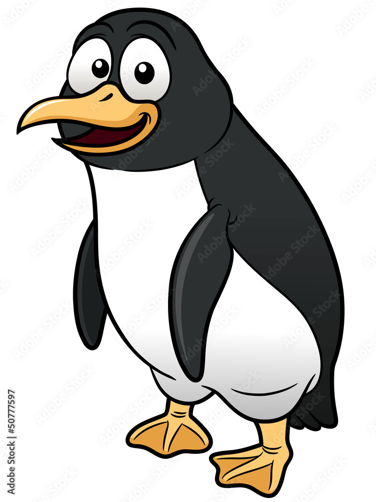 Naklejka premium Vector illustration of Penguin cartoon