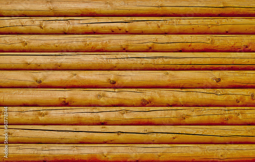New log wall background