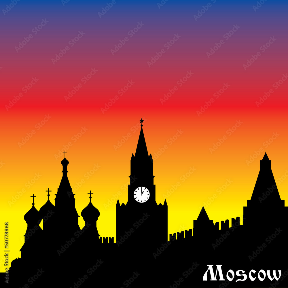 Moscow silhouette