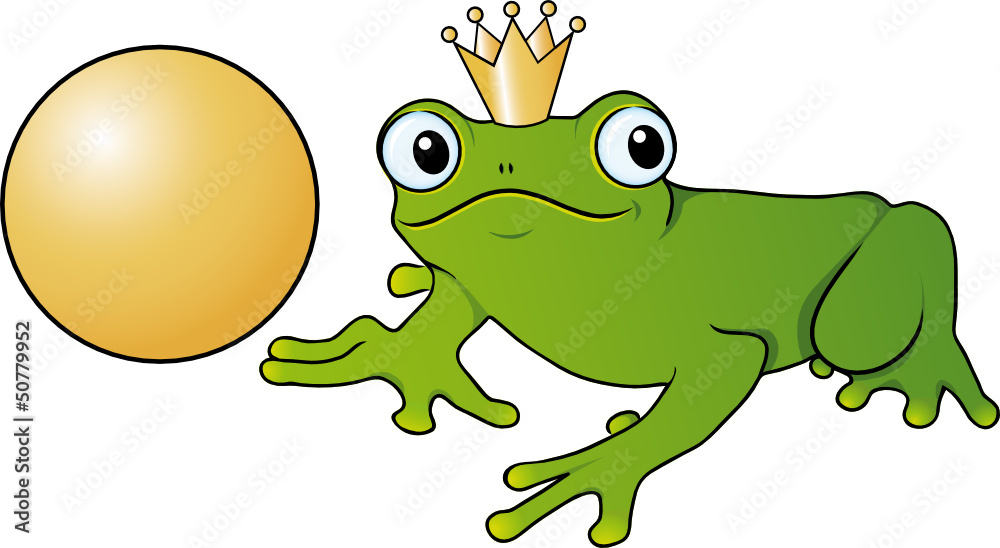 Froschkönig und seine goldene Kugel Adobe Stock