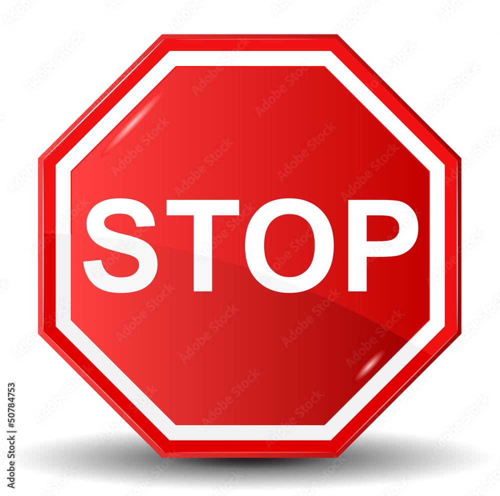 Vector illustration of Stop sign Vector illustration of Stop sign