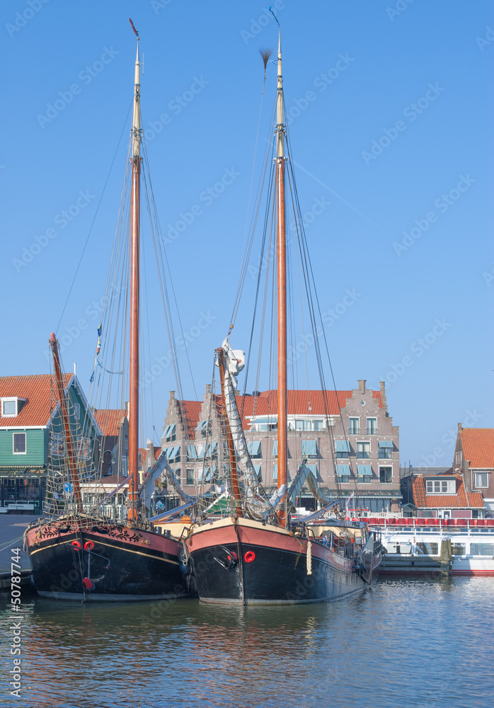 im Touristenort Volendam am Ijsselmeer in den Niederlanden