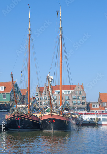 im Touristenort Volendam am Ijsselmeer in den Niederlanden