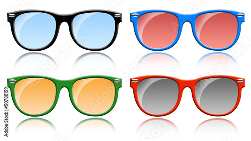 Óculos de sol coloridos photo