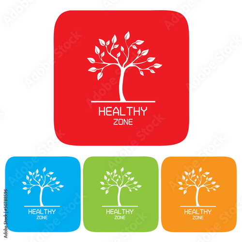 Healthy zone symbol, Vector Illustration.