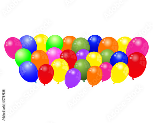 many balloons