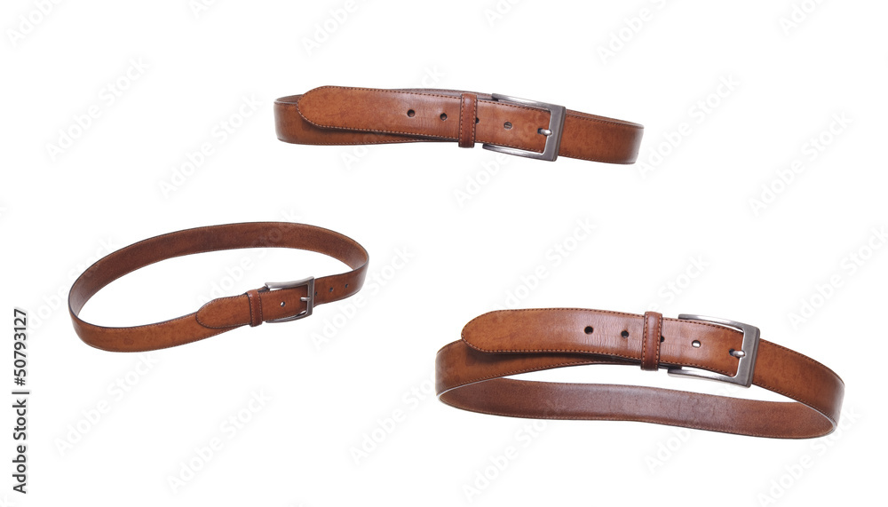 Fototapeta premium Leather belt collection