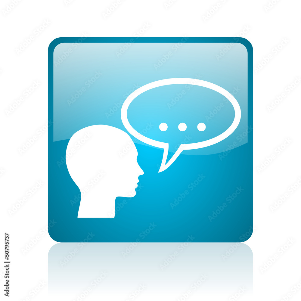 forum blue square web glossy icon forum blue square web glossy icon