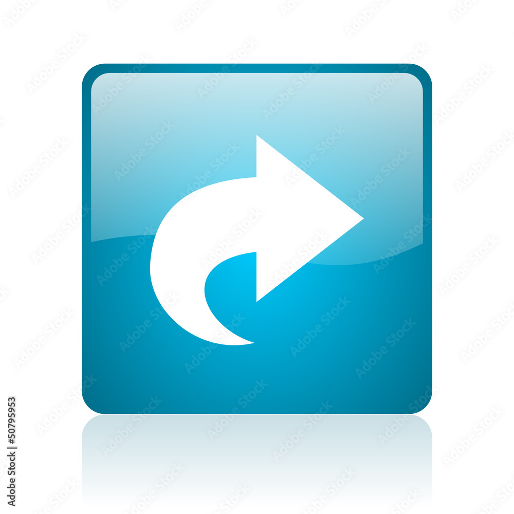next blue square web glossy icon next blue square web glossy icon