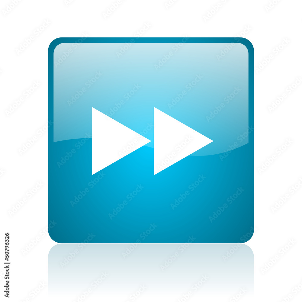 scroll blue square web glossy icon scroll blue square web glossy icon