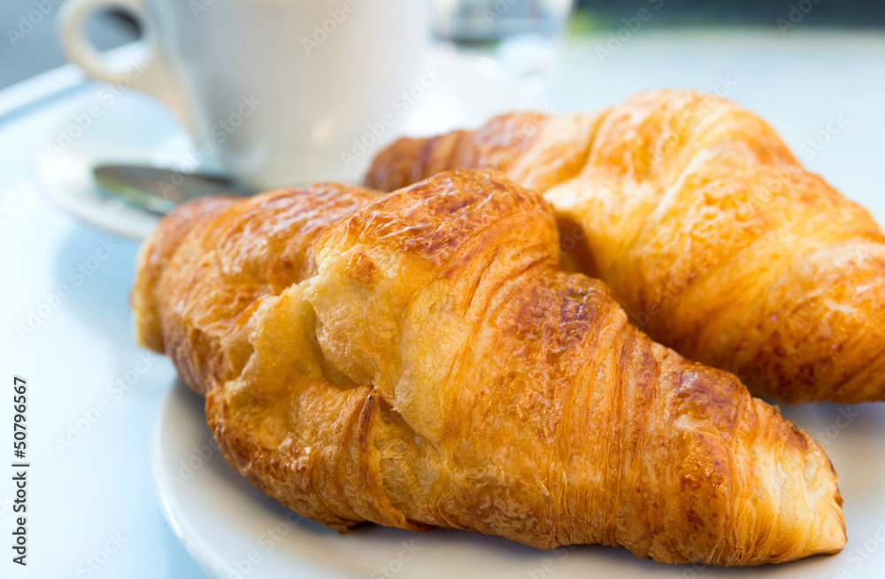 coffee and croissants