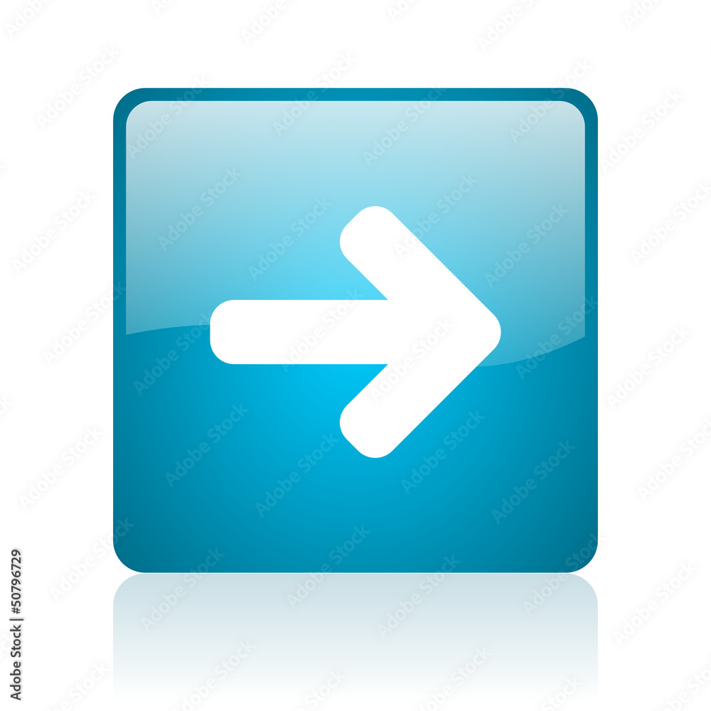 arrow right blue square web glossy icon arrow right blue square web glossy icon
