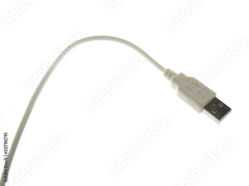 USB jack on a white background