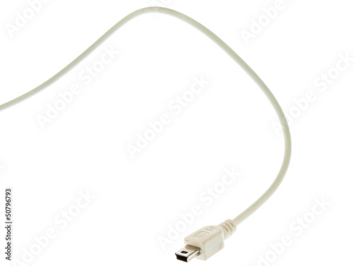 Φωτογραφία USB jack on a white background
