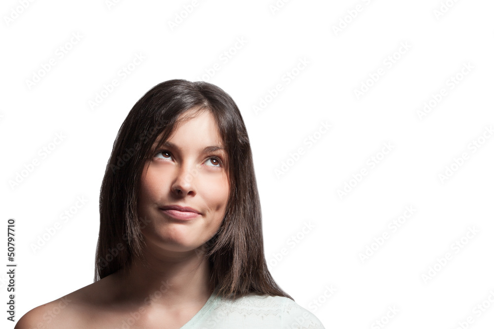 Fototapeta premium Though girl