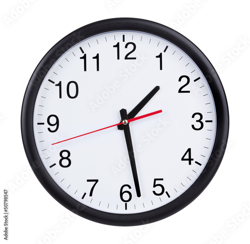 Clock is twenty minutes of the second