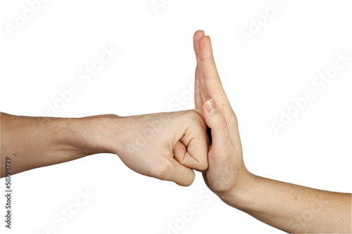 Hands gesture. photo