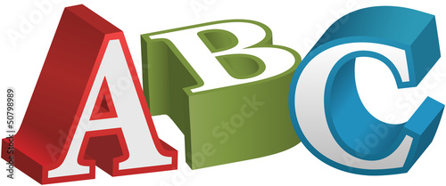 ABC font alphabet teaching letters photo