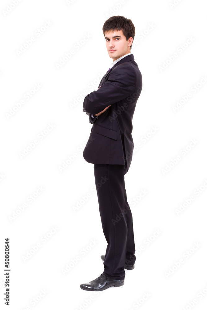 Confident modern business man isolated on white Confident modern business man isolated on white