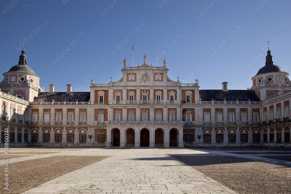 The royal palace in the city of Aranjues, Spain