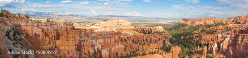Paronamic view of Bryce canyon national park in Utah