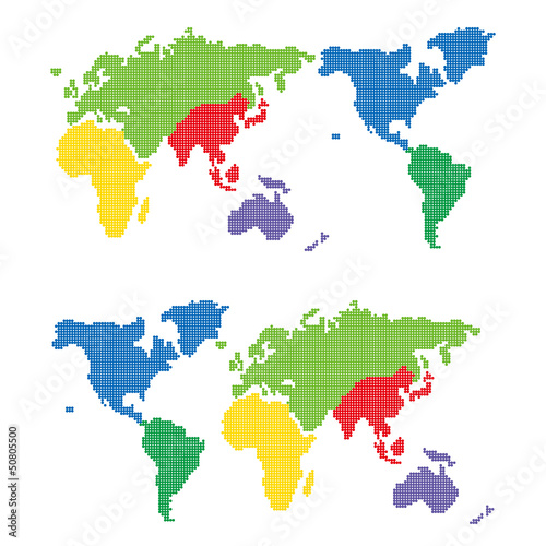 ドットの世界地図