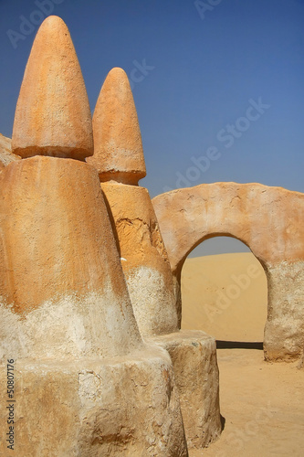 Foto Movie scenery for Star Wars movie in Tunisia