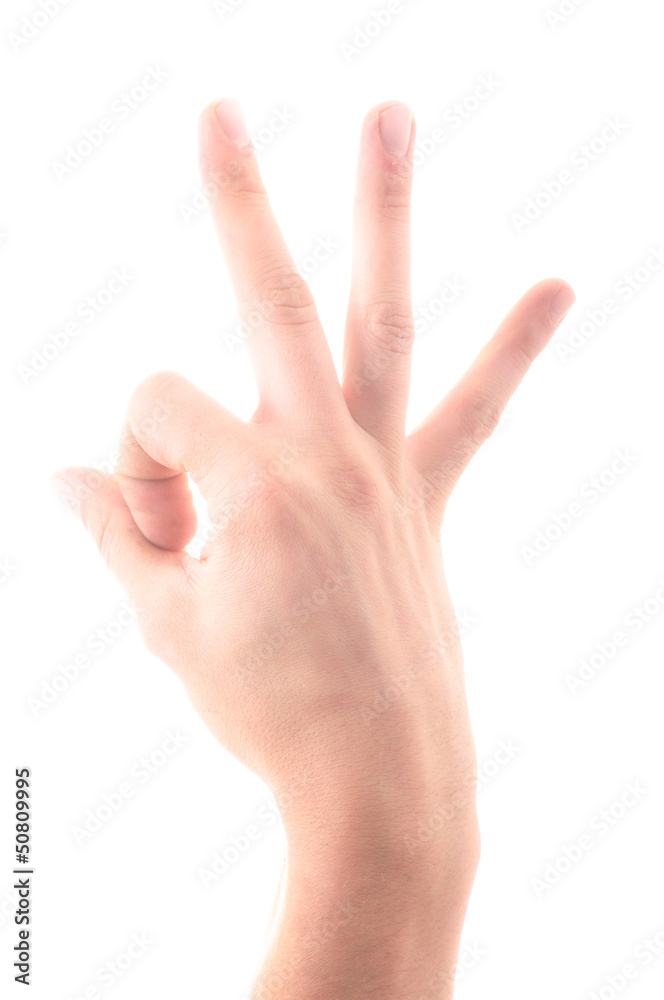 Letter 'S' in sign language, on a white background Letter 'S' in sign language, on a white background