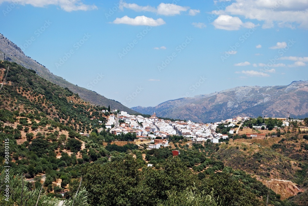 White village, Cortes de la Frontera, Andalusia, Spain.