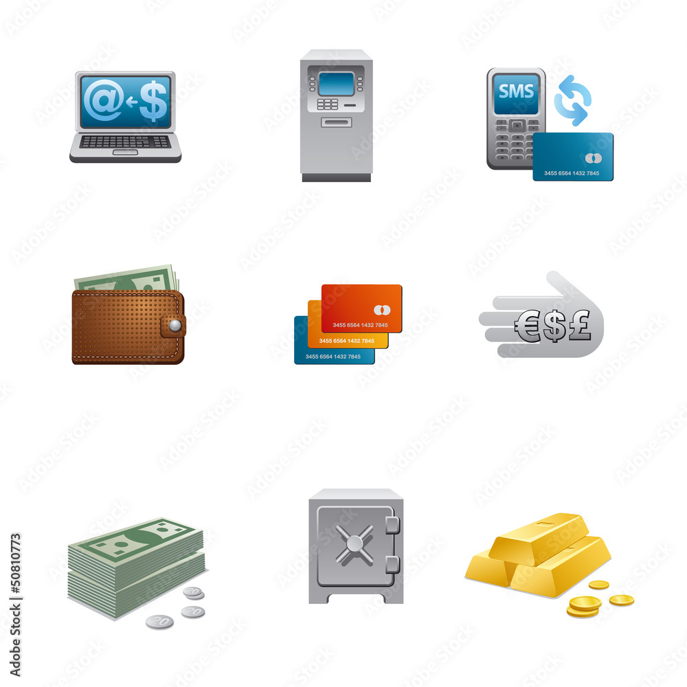 banking icon set