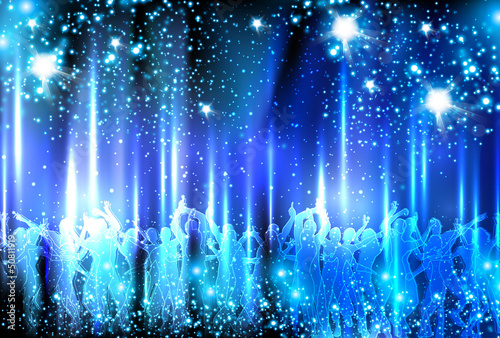 Party People Vector Background