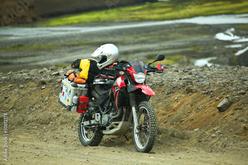 Fototapeta Naklejka Na Ścianę i Meble -  motocycle in Iceland
