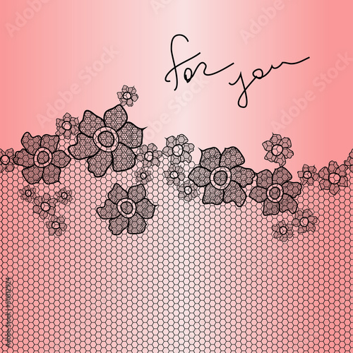 Lace floral background
