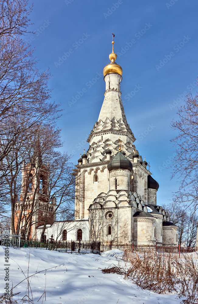Church of the Transfiguration in Ostrov village,Moscow region, R