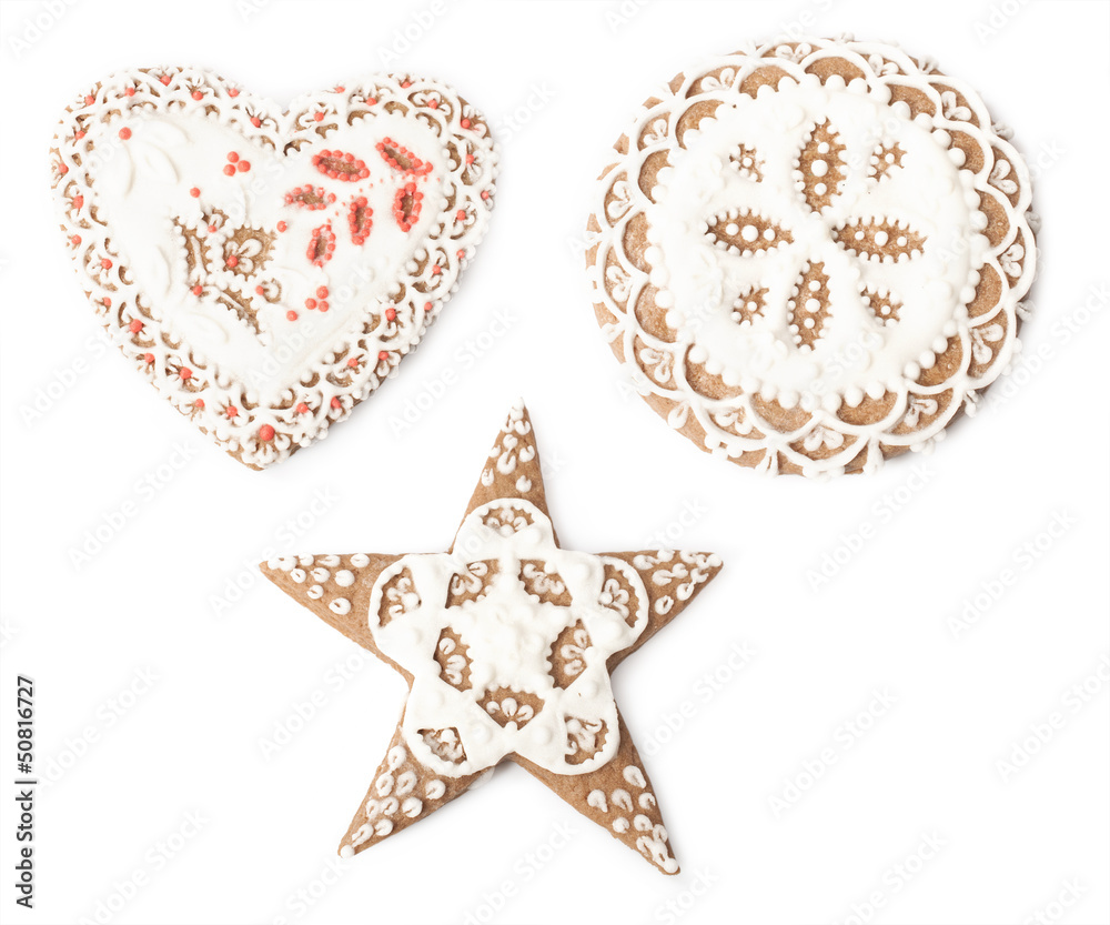 set of gingerbread cookies set of gingerbread cookies