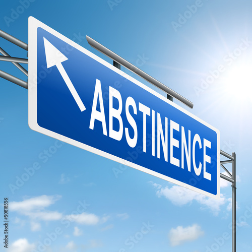 Abstinence concept.