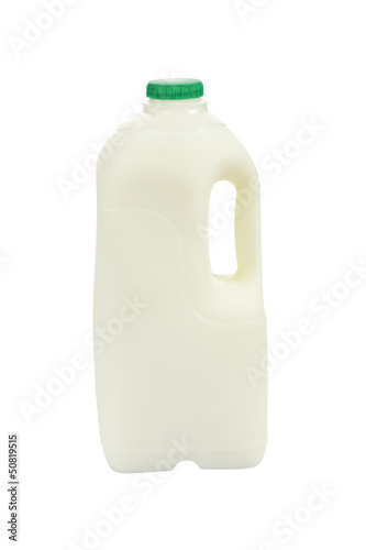 Milk bottle (semi-skimmed milk).