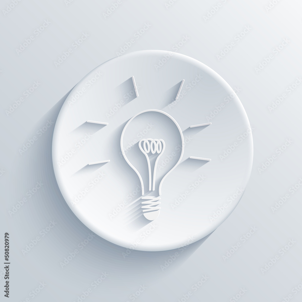 Vector light circle icon. Eps10 Vector light circle icon. Eps10